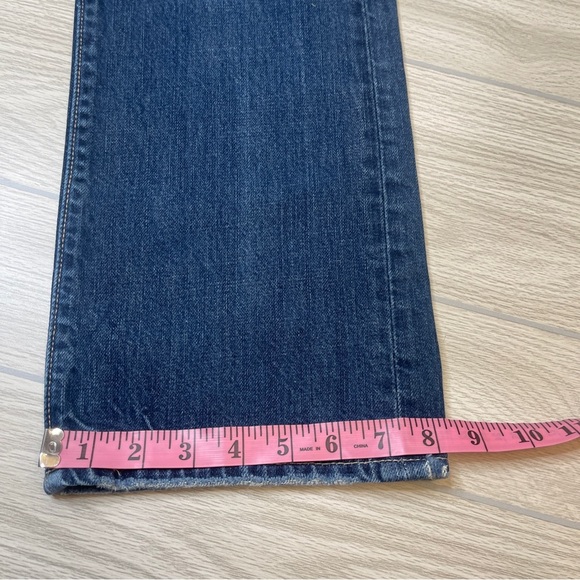 Abercrombie Kilburn Low Rise Boot Button Fly Dark Wash Denim Jeans Boys 14 Slim - Picture 11 of 14